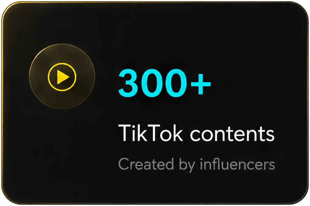 300+ TikTok contents